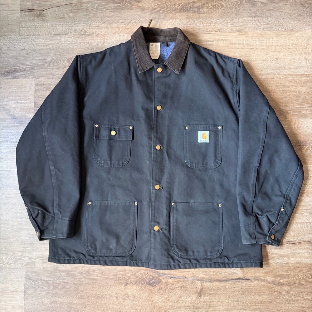 🇺🇸 Mint Rare Vintage 1995 Carhartt CB105 Black Jacket Size 50 Men’s XL–2XL